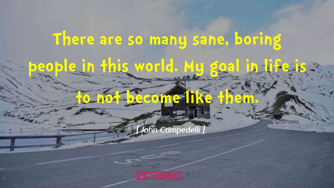 John Campedelli Quotes: There are so many sane,