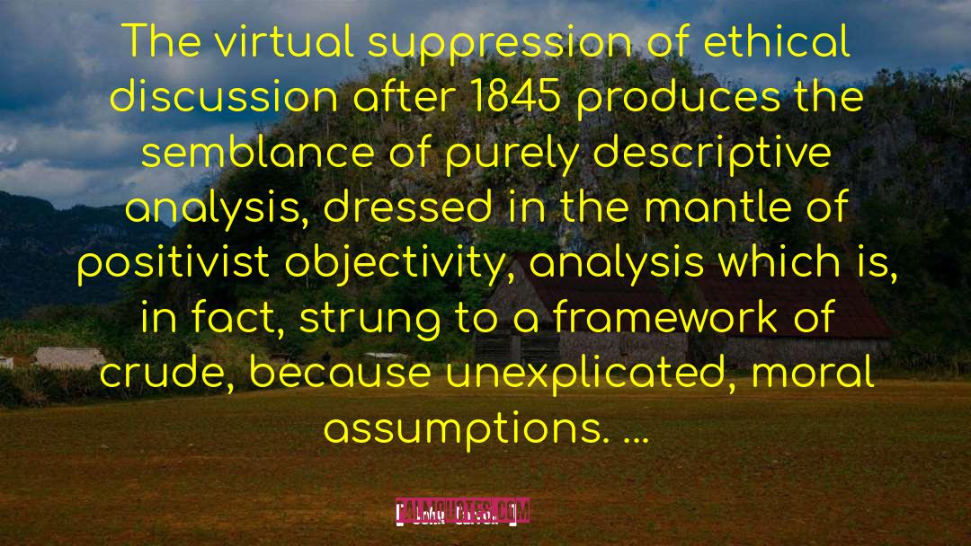 John Carroll Quotes: The virtual suppression of ethical