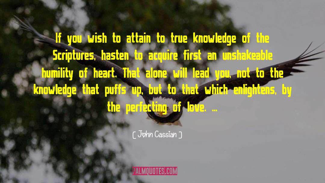 John Cassian Quotes: If you wish to attain