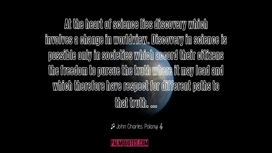 John Charles Polanyi Quotes: At the heart of science