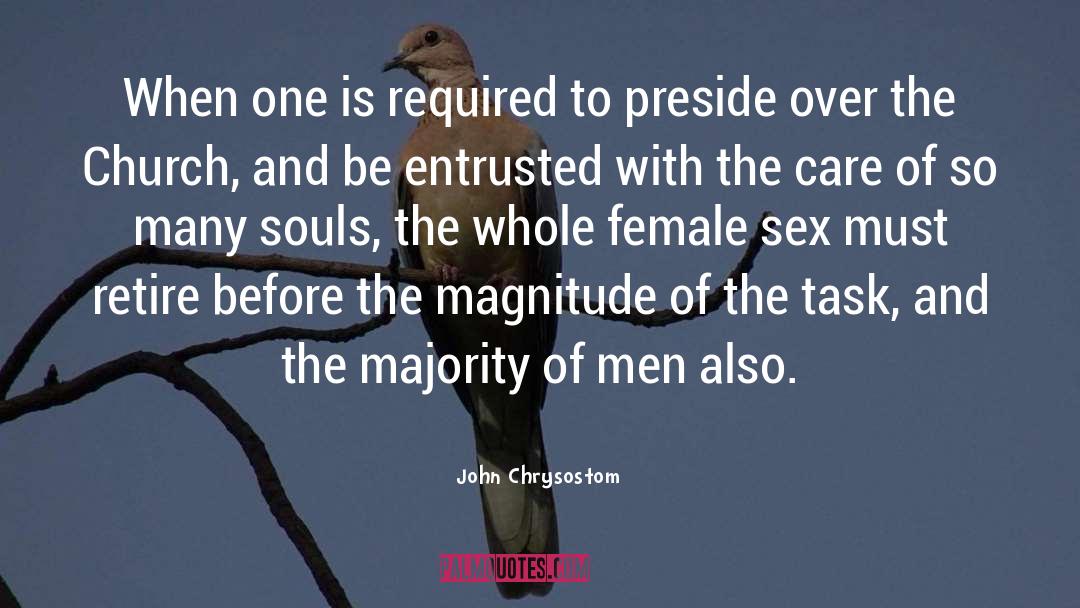 John Chrysostom Quotes: When one is required to