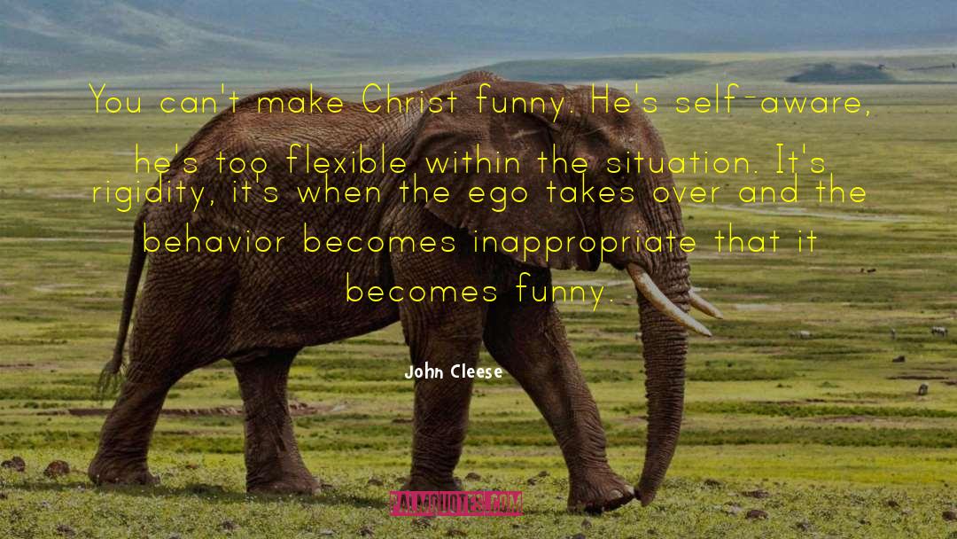 John Cleese Quotes: You can't make Christ funny.