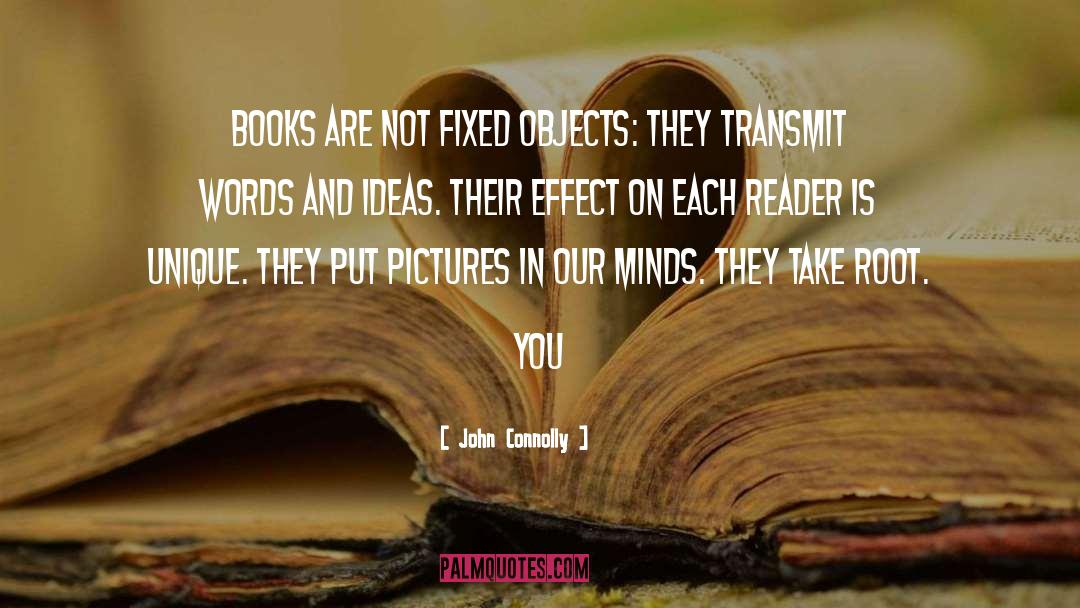 John Connolly Quotes: Books are not fixed objects: