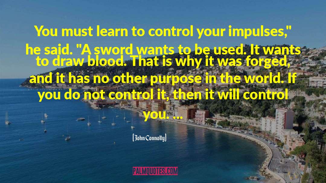 John Connolly Quotes: You must learn to control