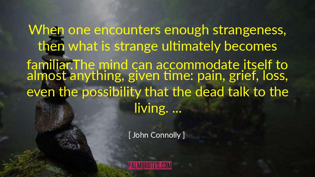 John Connolly Quotes: When one encounters enough strangeness,
