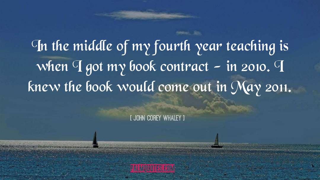 John Corey Whaley Quotes: In the middle of my