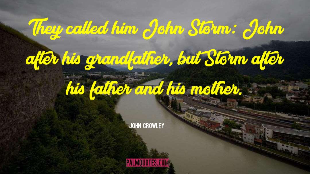 John Crowley Quotes: They called him John Storm: