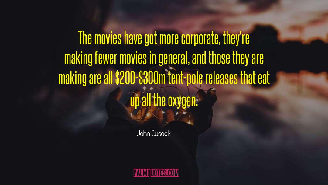 John Cusack Quotes: The movies have got more