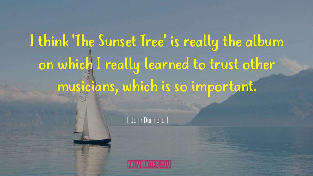 John Darnielle Quotes: I think 'The Sunset Tree'