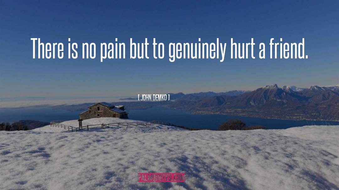 John Demko Quotes: There is no pain but