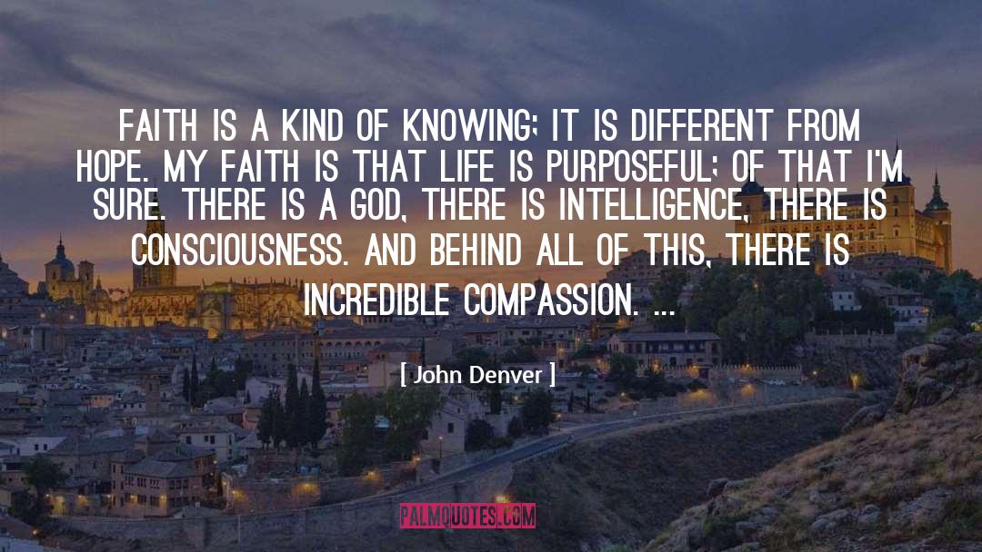 John Denver Quotes: Faith is a kind of