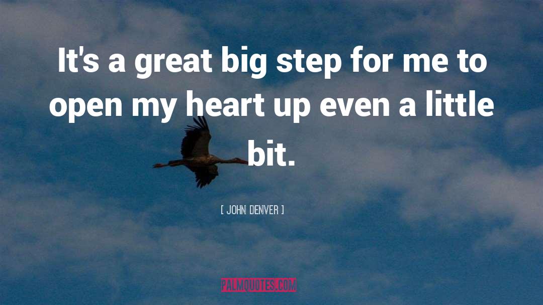 John Denver Quotes: It's a great big step