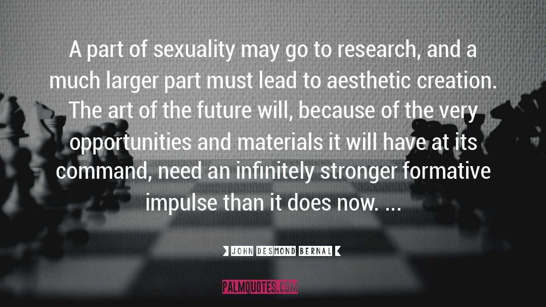 John Desmond Bernal Quotes: A part of sexuality may