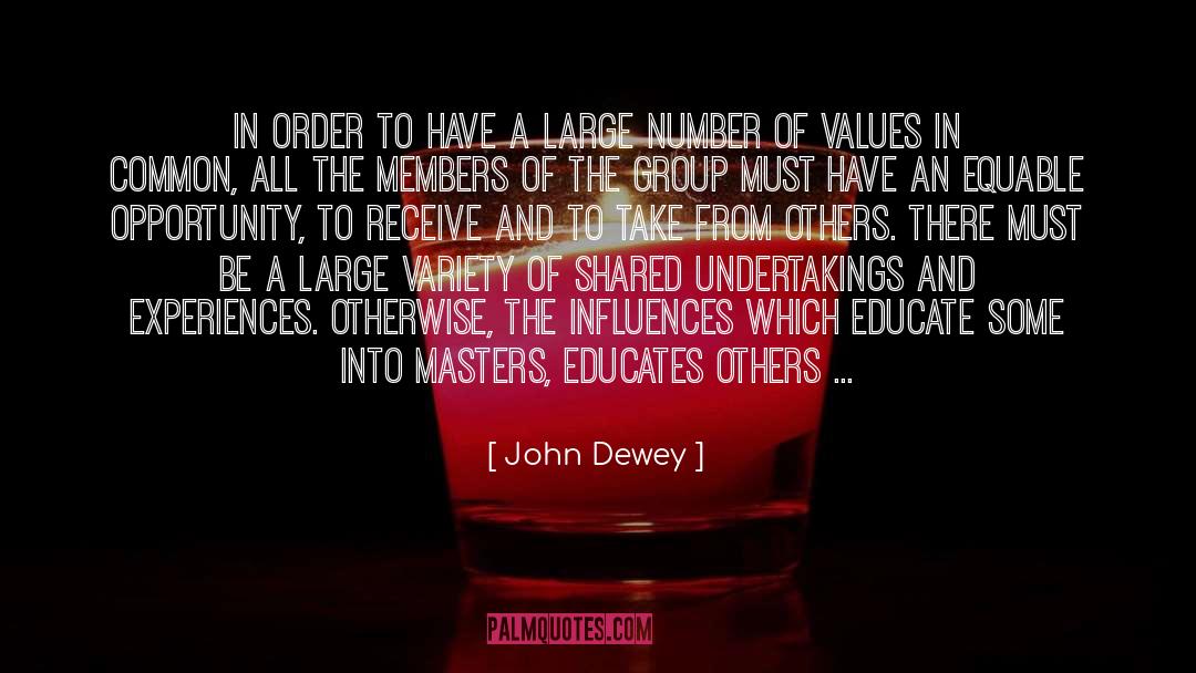 John Dewey Quotes: In order to have a
