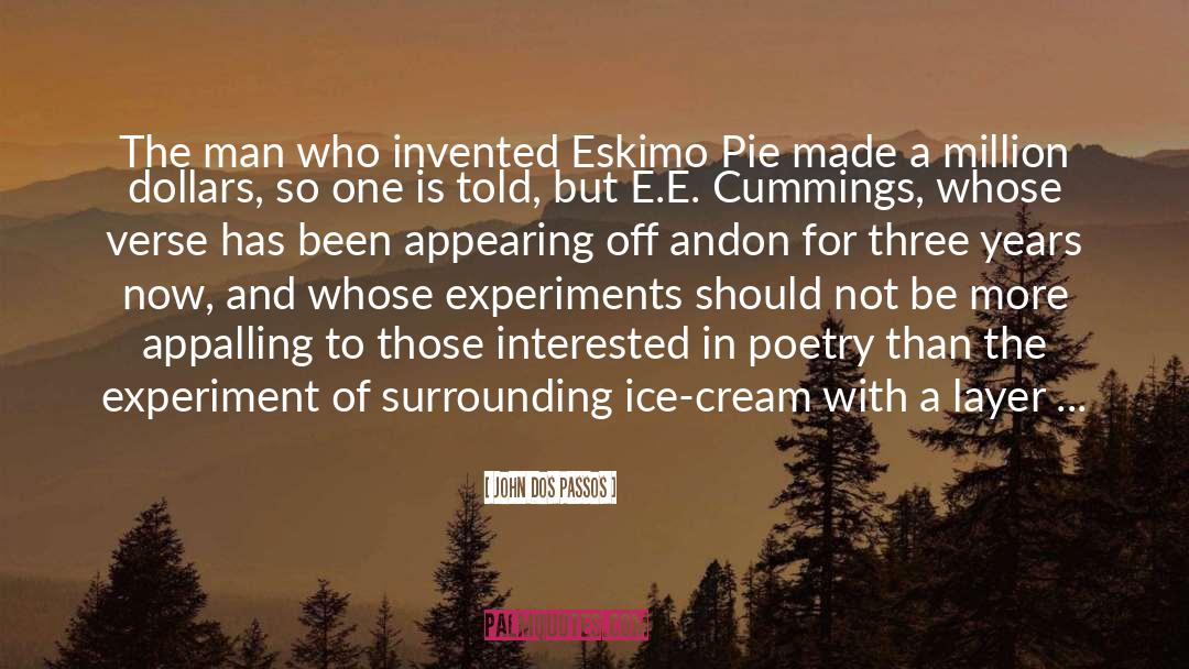 John Dos Passos Quotes: The man who invented Eskimo