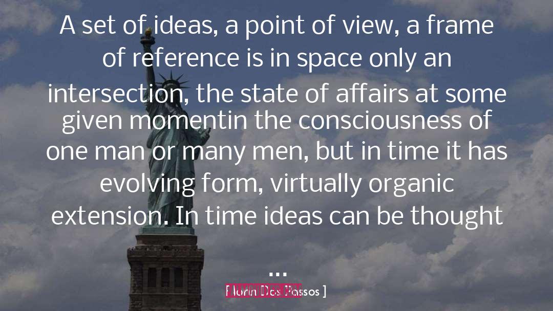 John Dos Passos Quotes: A set of ideas, a