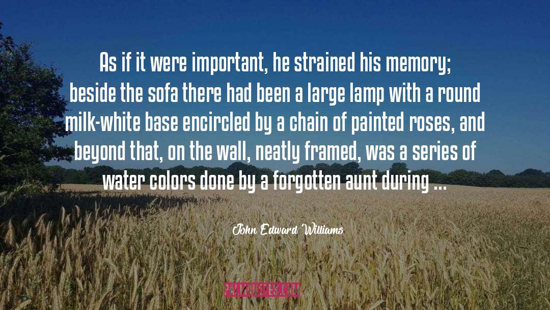 John Edward Williams Quotes: As if it were important,