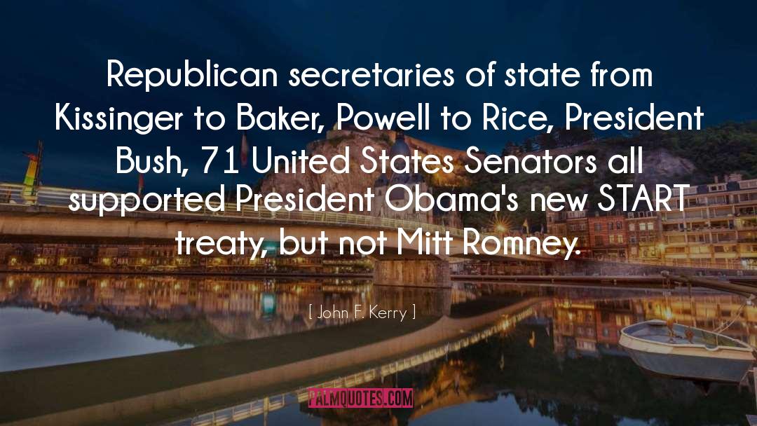 John F. Kerry Quotes: Republican secretaries of state from