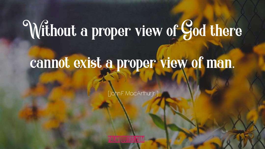 John F. MacArthur Jr. Quotes: Without a proper view of