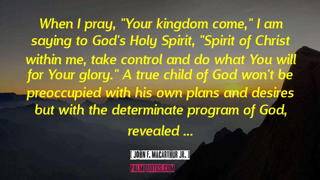 John F. MacArthur Jr. Quotes: When I pray, 