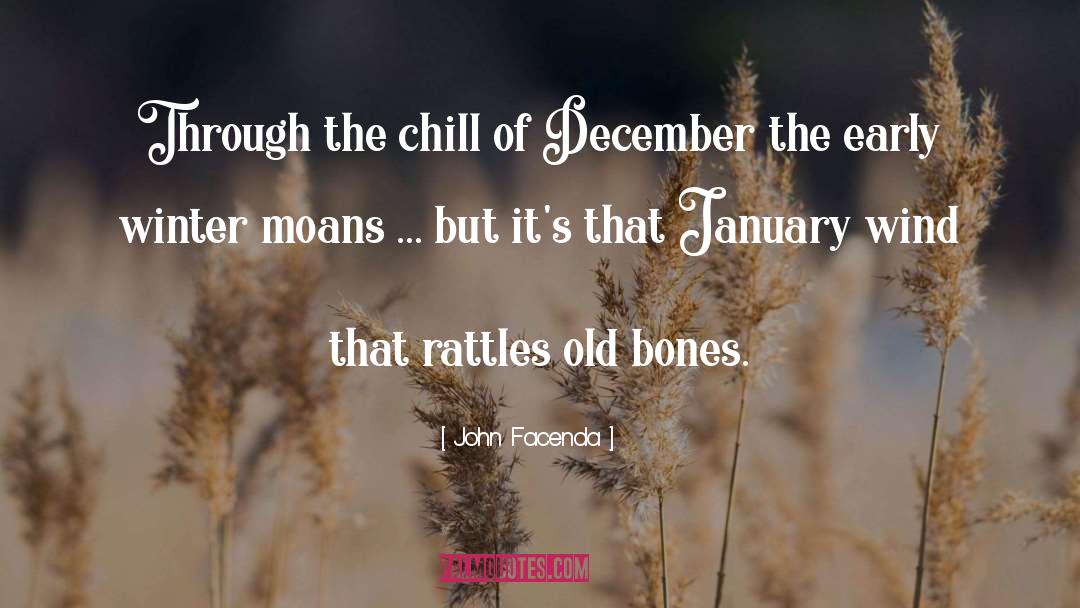 John Facenda Quotes: Through the chill of December