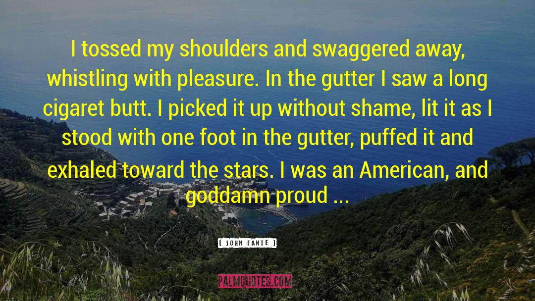 John Fante Quotes: I tossed my shoulders and