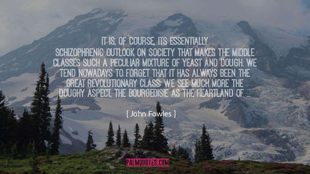 John Fowles Quotes: It is, of course, its