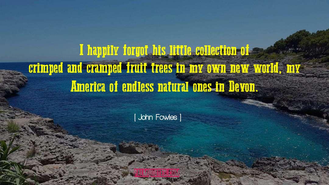 John Fowles Quotes: I happily forgot his little