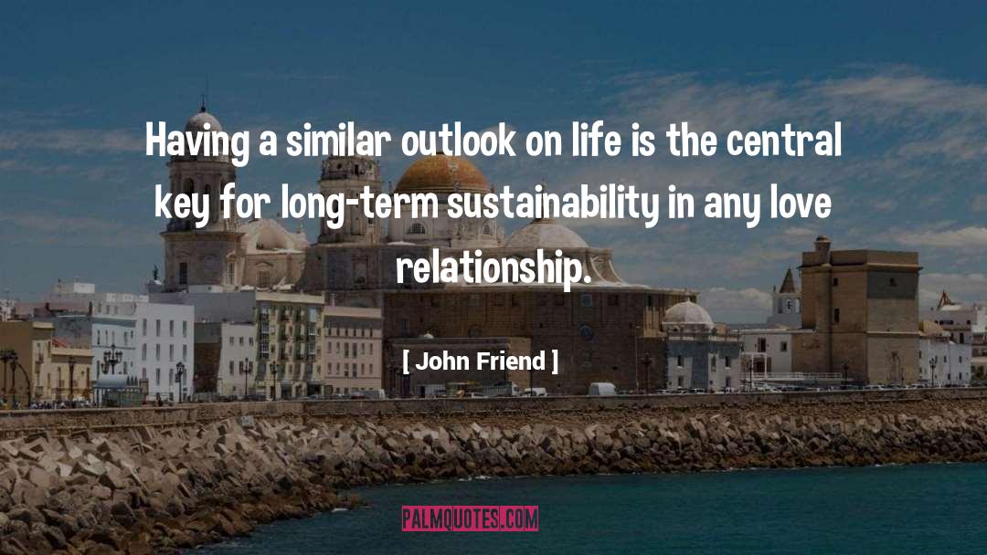 John Friend Quotes: Having a similar outlook on
