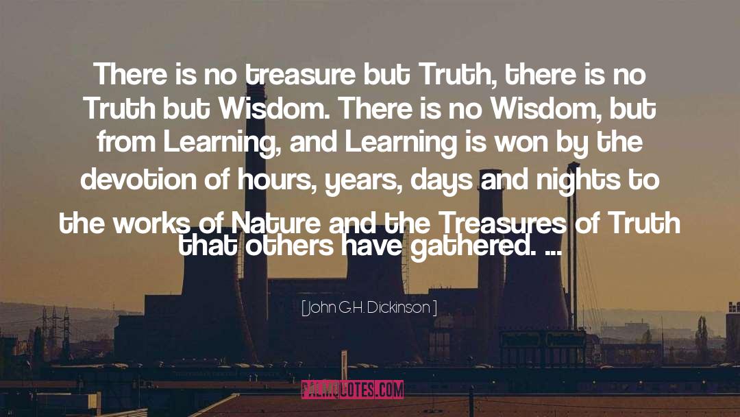 John G.H. Dickinson Quotes: There is no treasure but