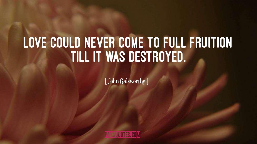 John Galsworthy Quotes: Love could never come to