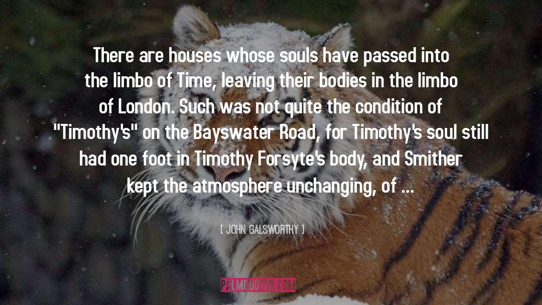 John Galsworthy Quotes: There are houses whose souls