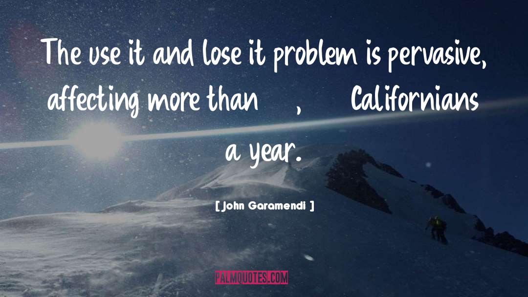 John Garamendi Quotes: The use it and lose