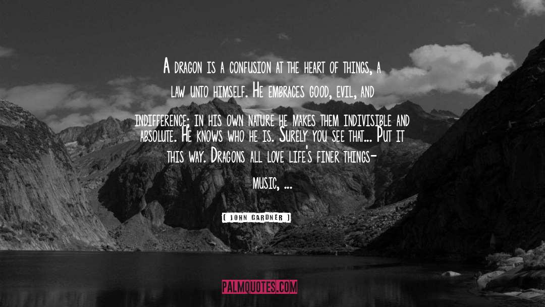 John Gardner Quotes: A dragon is a confusion