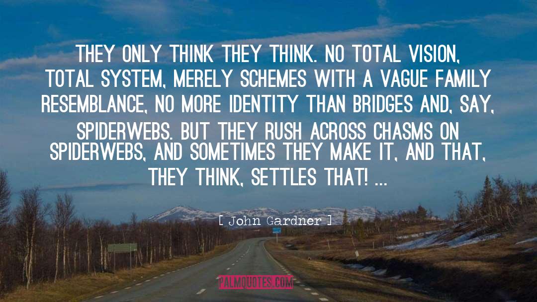 John Gardner Quotes: They only think they think.