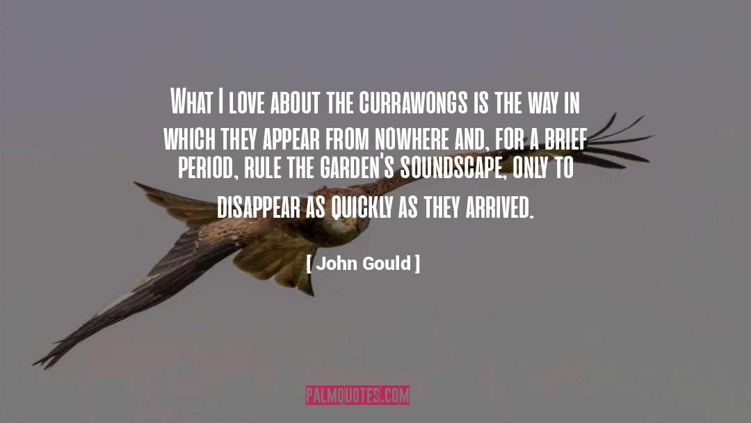 John Gould Quotes: What I love about the
