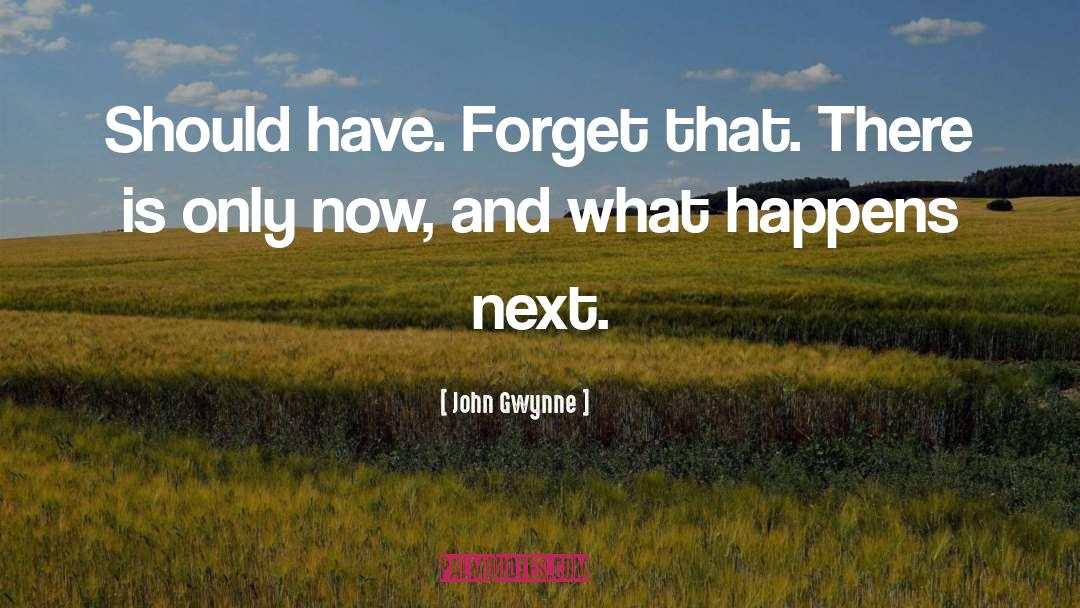 John Gwynne Quotes: Should have. Forget that. There
