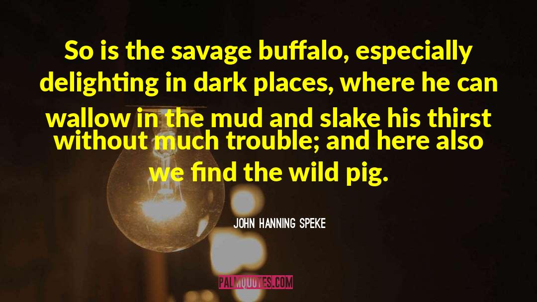 John Hanning Speke Quotes: So is the savage buffalo,