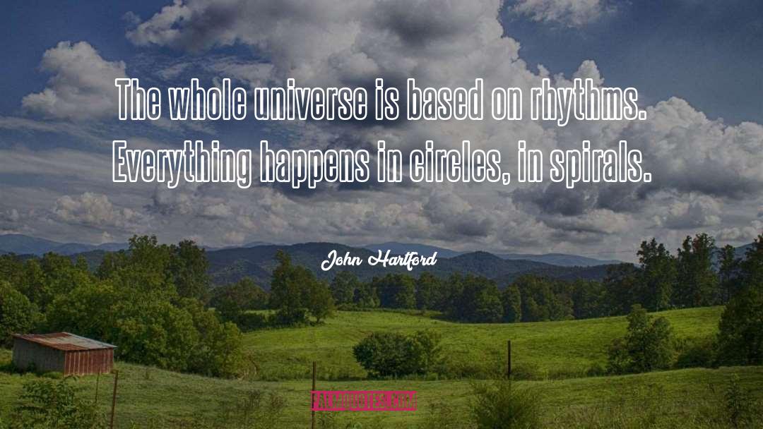 John Hartford Quotes: The whole universe is based