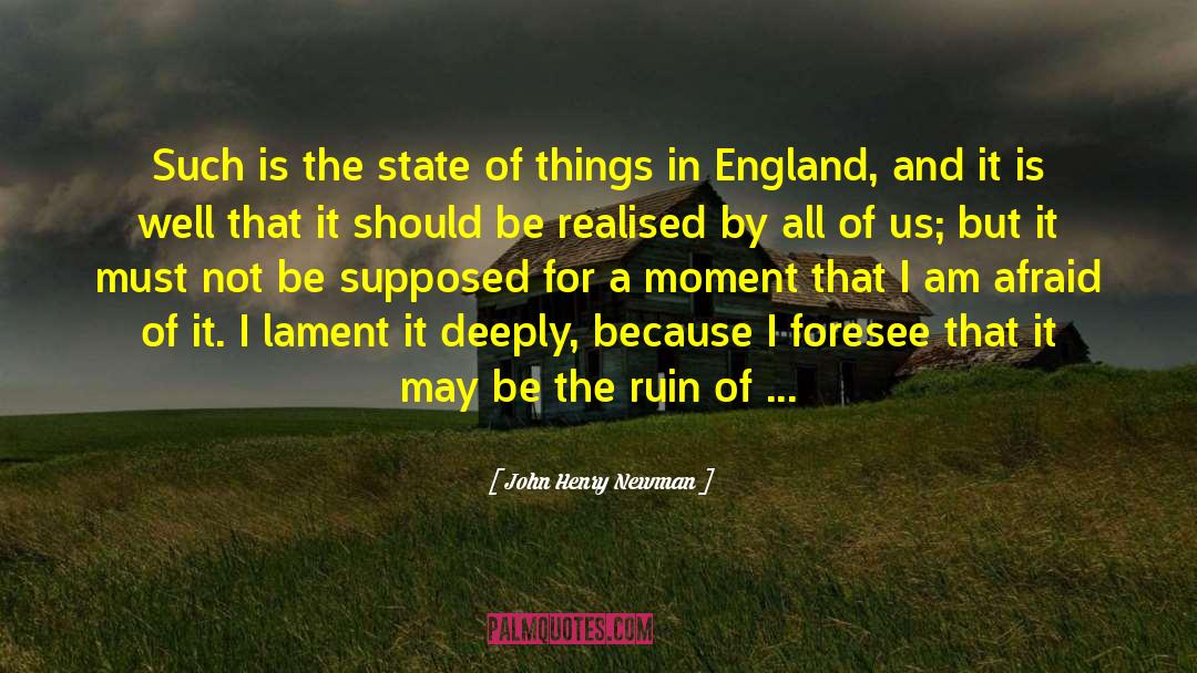 John Henry Newman Quotes: Such is the state of