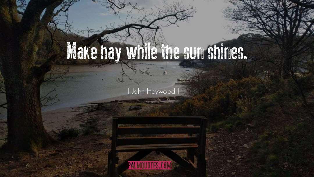 John Heywood Quotes: Make hay while the sun