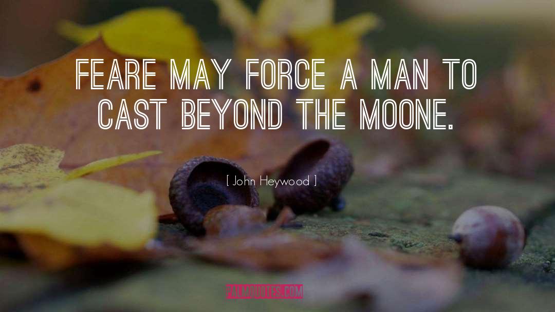 John Heywood Quotes: Feare may force a man