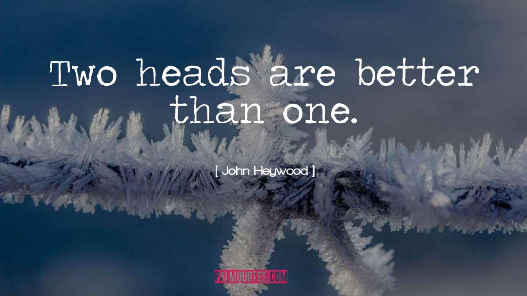 John Heywood Quotes: Two heads are better than