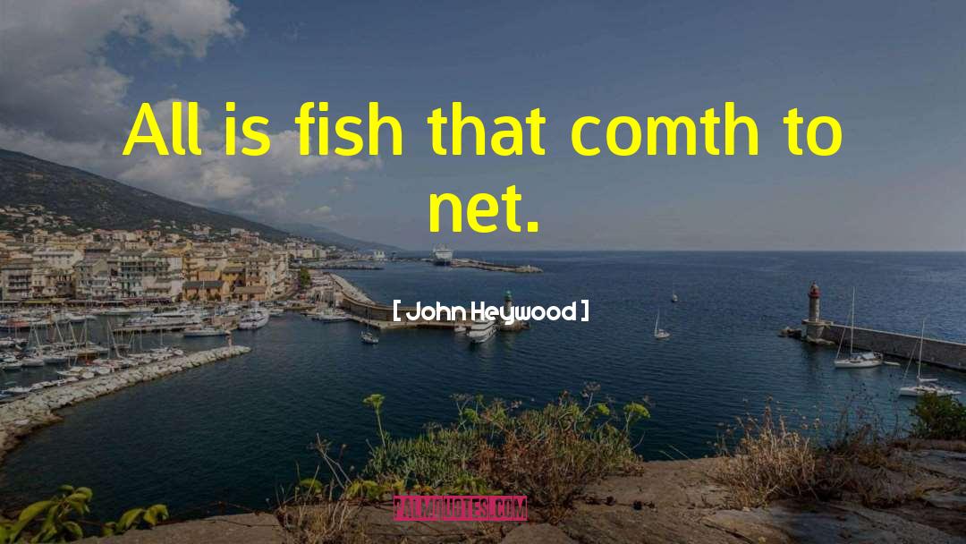 John Heywood Quotes: All is fish that comth