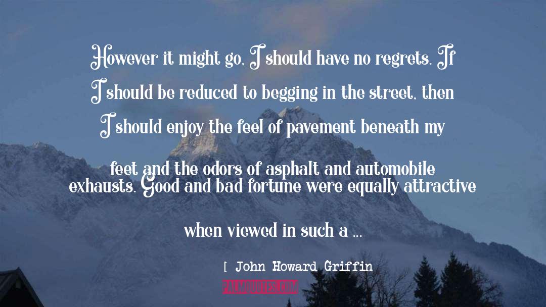 John Howard Griffin Quotes: However it might go, I