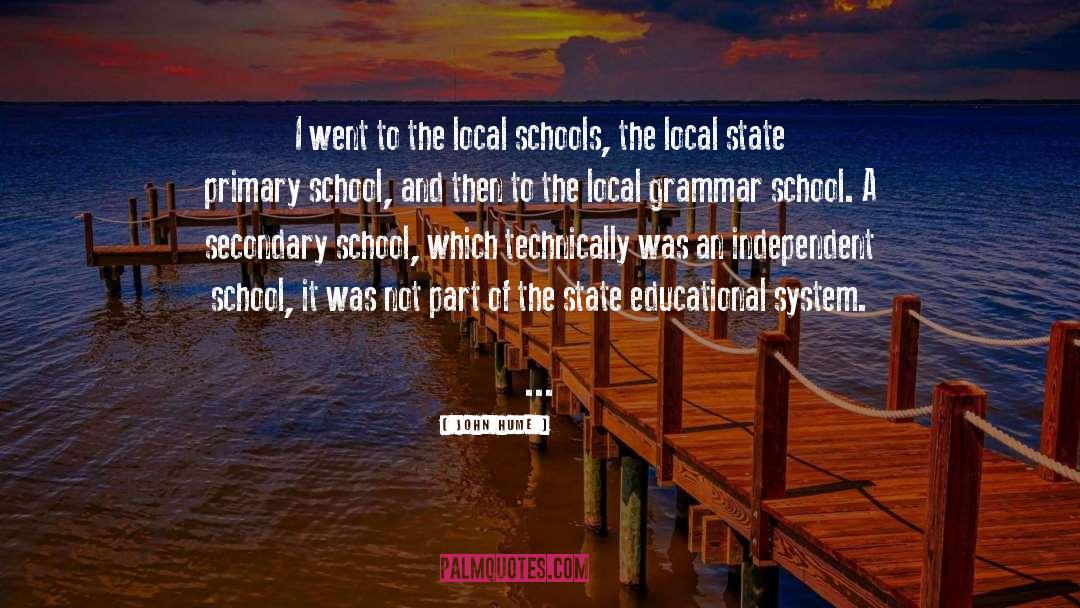 John Hume Quotes: I went to the local