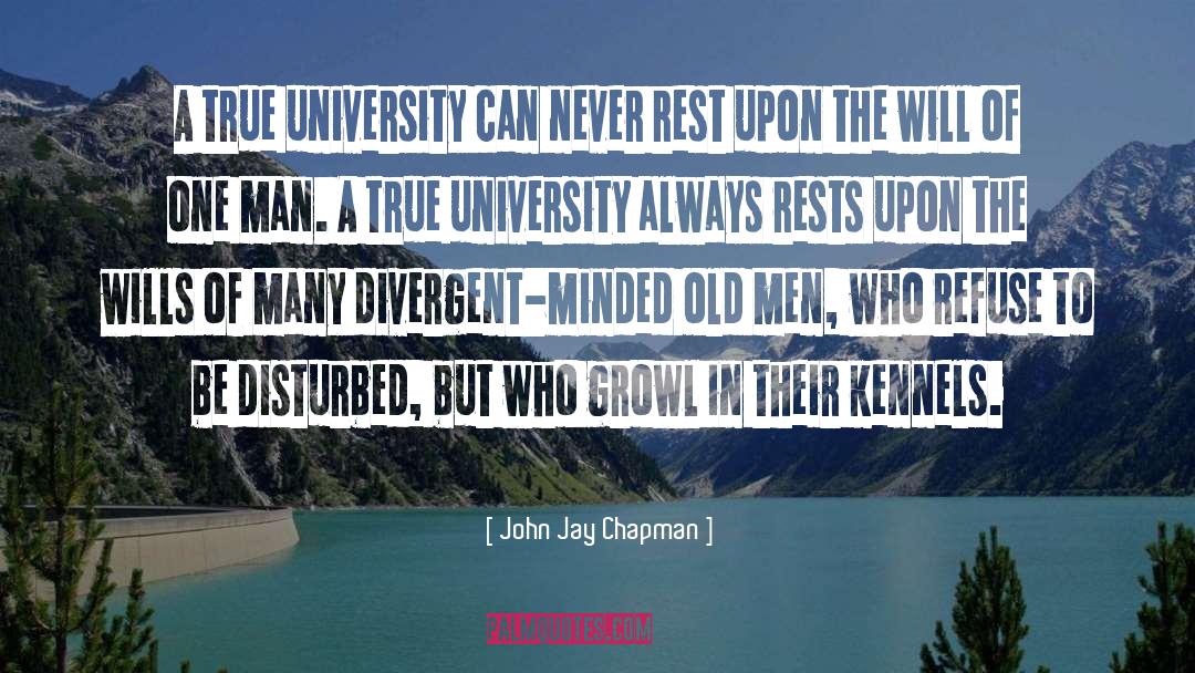 John Jay Chapman Quotes: A true university can never