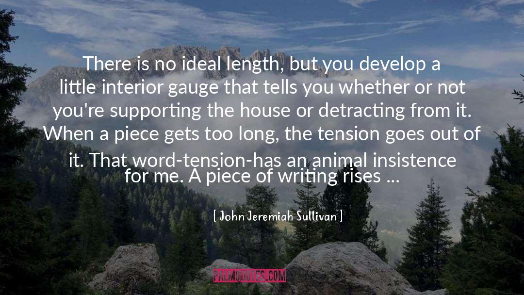 John Jeremiah Sullivan Quotes: There is no ideal length,