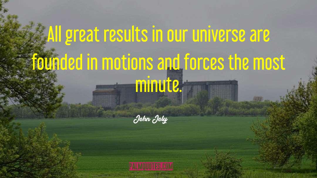 John Joly Quotes: All great results in our