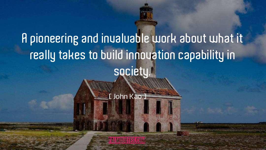 John Kao Quotes: A pioneering and invaluable work